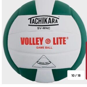 Tachikara Volley Lite Game Ball - hunter green and white